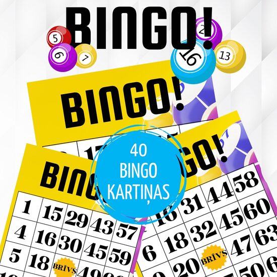 Spēle BINGO, digitāls PDF fails